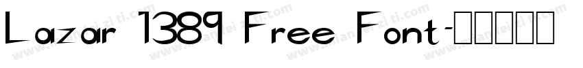 Lazar 1389 Free Font字体转换